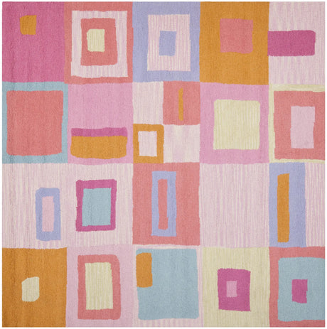 Safavieh Safavieh Kids 7'-0" x 7'-0" Rug in Pink / Multi
