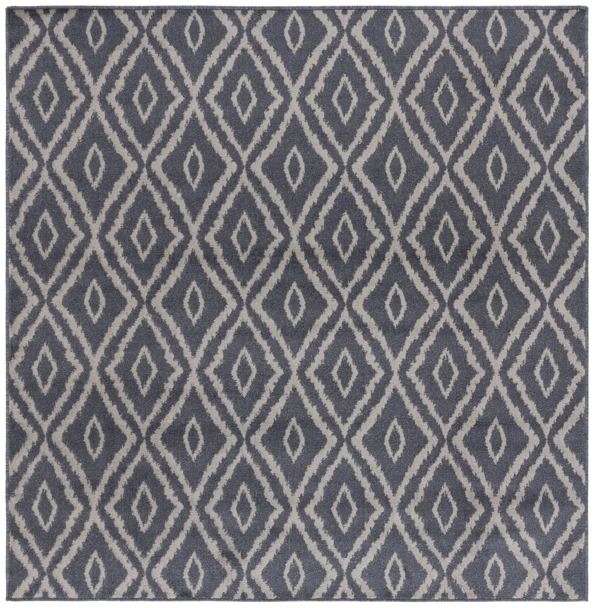 Safavieh Pyramid 6'-7" x 6'-7" Rug in Charcoal / Light Grey