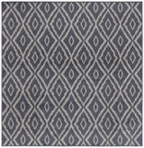 Safavieh Pyramid 6'-7" x 6'-7" Rug in Charcoal / Light Grey