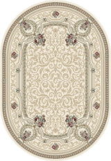 Dynamic Rugs Ancient Garden 57091 Ivory Rugs - Oval
