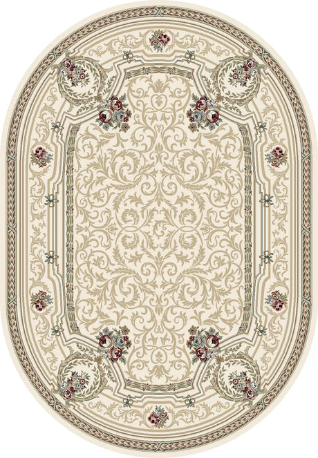 Dynamic Rugs Ancient Garden 57091 Ivory Rugs - Oval