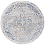 Safavieh Palma 6'-7" x 6'-7" Rug in Grey / Blue