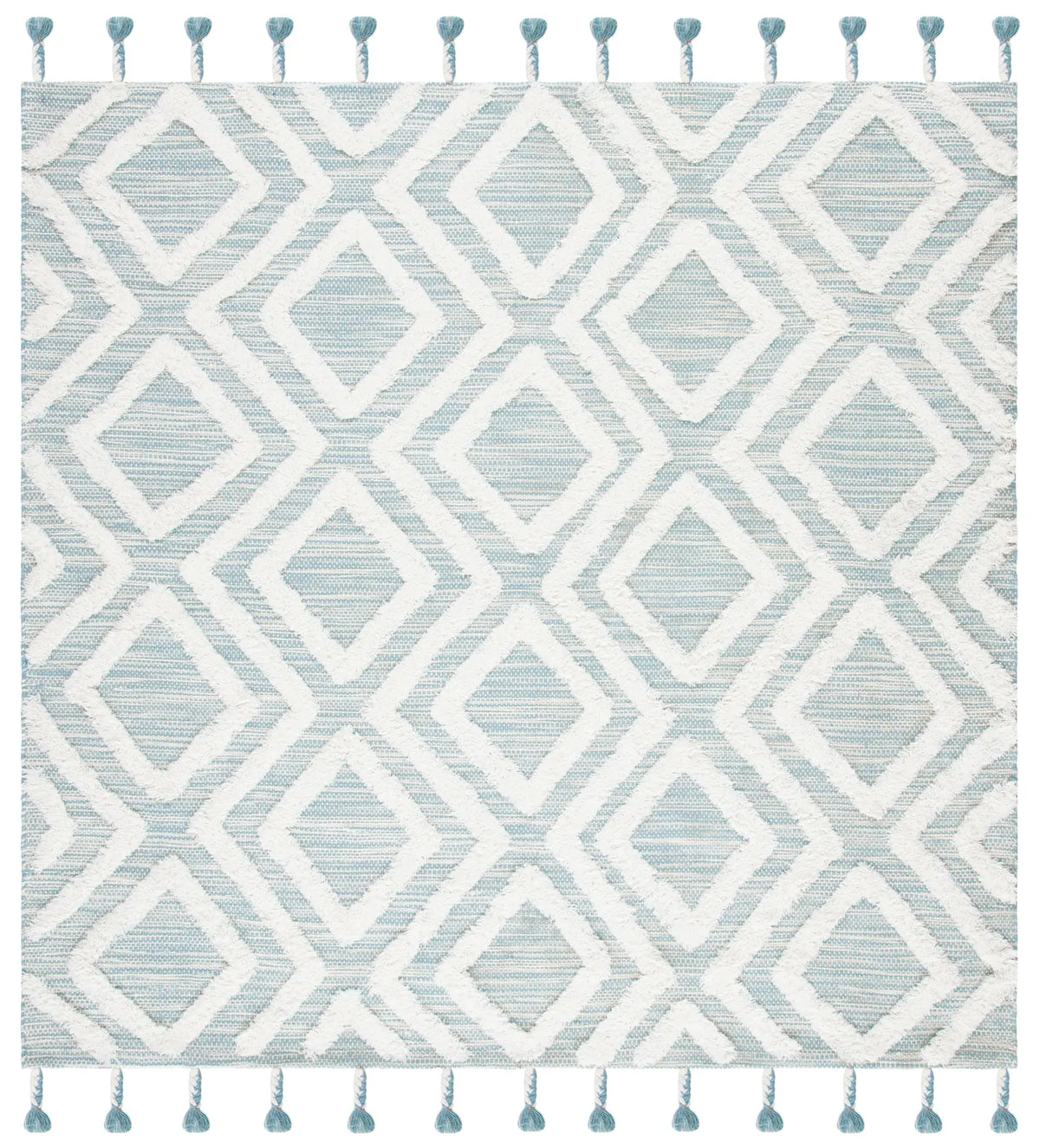 Safavieh Kenya 7'-0" x 7'-0" Rug in Aqua / Ivory