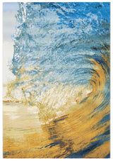 Safavieh Barbados 500 4'-0" x 6'-0" Rug in Blue / Gold