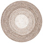 Safavieh Braided 3'-0" x 3'-0" Rug in Brown / Beige
