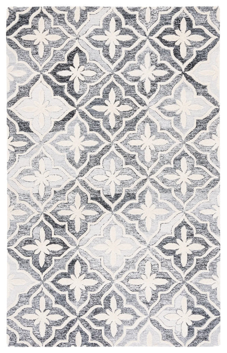 Safavieh Metro 4'-0" x 6'-0" Rug in Black / Ivory
