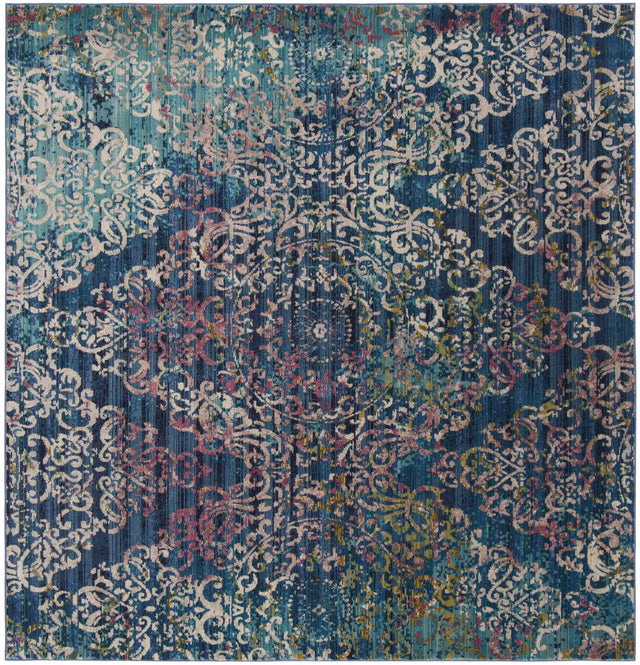 Safavieh Aria 6'-5" x 6'-5" Rug in Blue / Multi