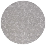 Safavieh Fifth Avenue 7'-0" x 7'-0" Rug in Dark Grey / Ivory