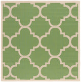 Safavieh Courtyard 6'-7" x 6'-7" Rug in Green / Beige