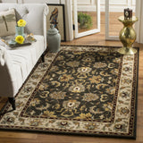 Safavieh Heritage 5'-0" x 8'-0" Rug in Black / Ivory