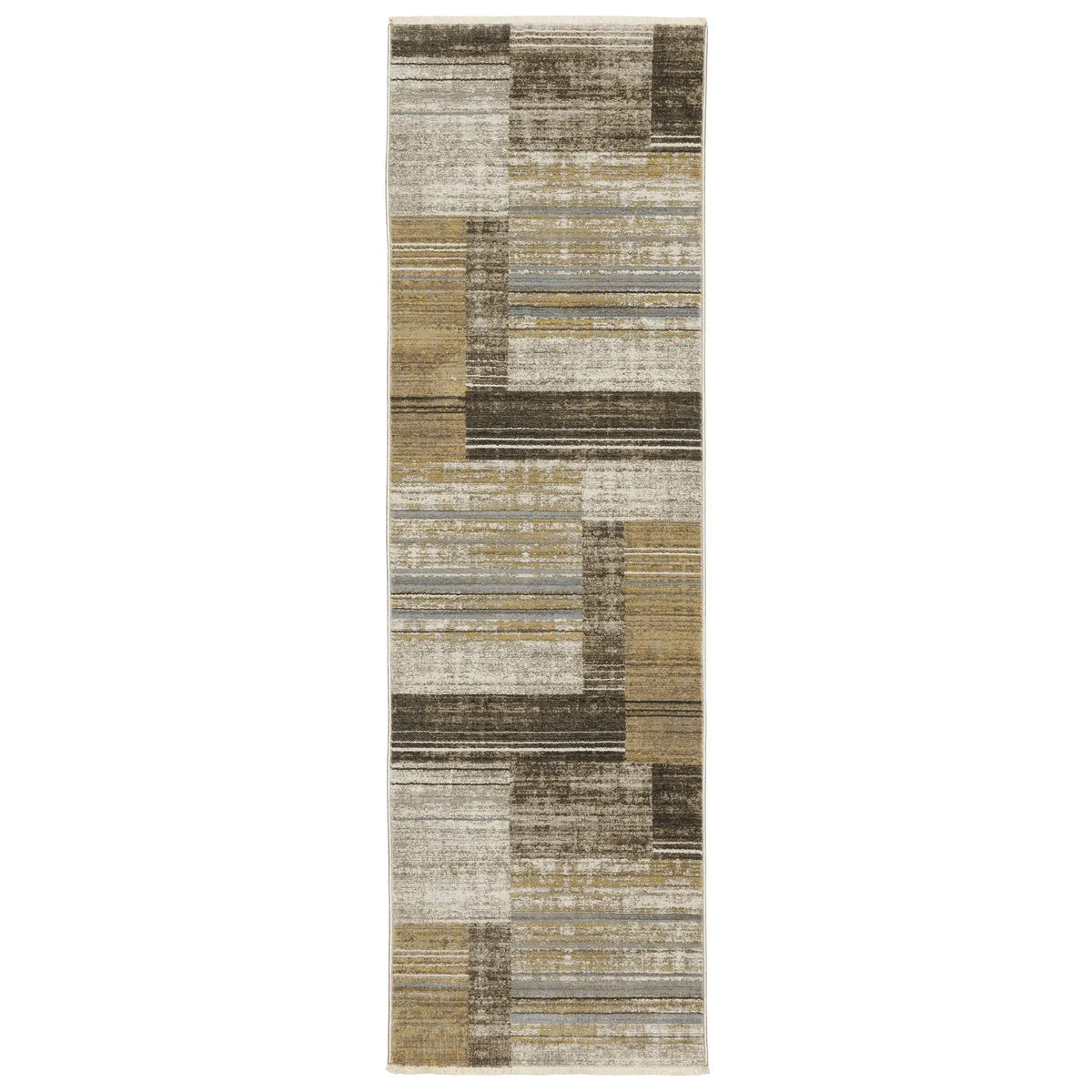 Oriental Weavers Bauer 090N2 Beige/ Charcoal Rug - runner