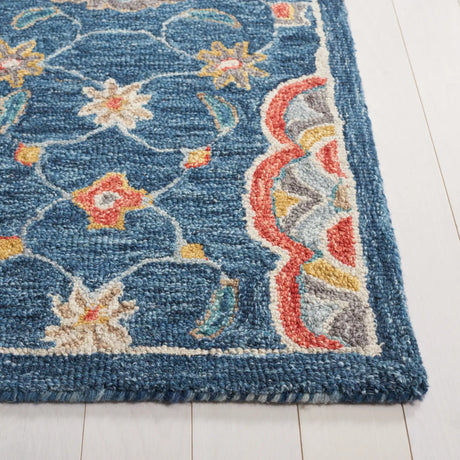 Safavieh Blossom 4'-0" x 6'-0" Rug in Blue / Red