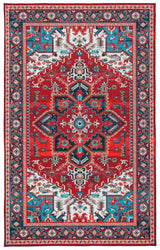 Safavieh Tucson 4'-0" x 6'-0" Rug in Red / Blue