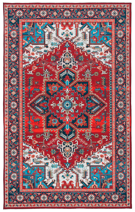 Safavieh Tucson 4'-0" x 6'-0" Rug in Red / Blue