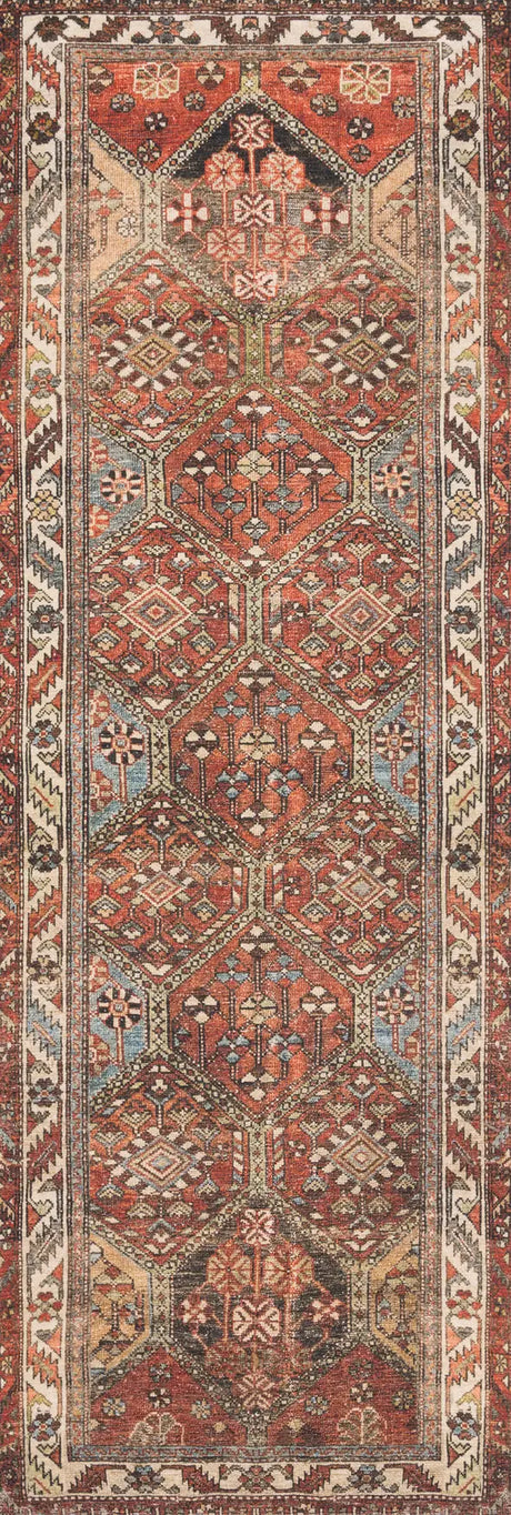 Loloi Loren Lq-16 Spice/Multi Rugs - runner flat