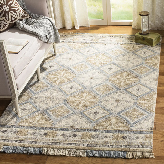 Safavieh Blossom 5'-0" x 8'-0" Rug in Beige / Light Blue