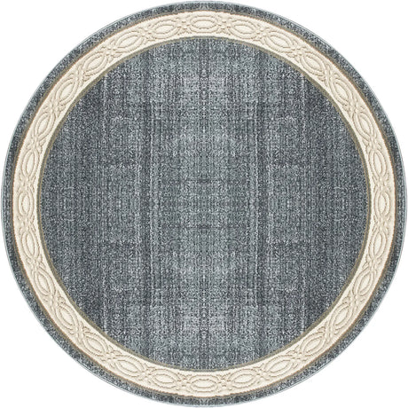 Dynamic Rugs Yazd 1770 Blue / Grey Rugs - Round