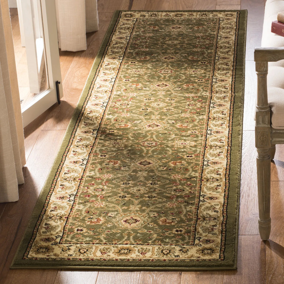 Safavieh Lyndhurst 2'-3" x 10'-0" Rug in Sage / Ivory