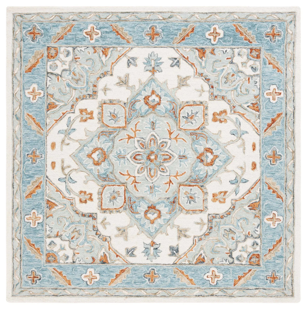 Safavieh Metro 6'-0" x 6'-0" Rug in Ivory / Blue