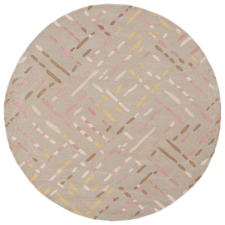 Safavieh Metro 6'-0" x 6'-0" Rug in Taupe / Pink