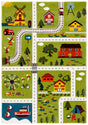 Safavieh Carousel Kids 100 4'-0" x 6'-0" Rug in Green / Beige