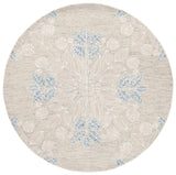 Safavieh Jardin 6'-0" x 6'-0" Rug in Light Grey / Ivory