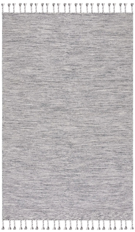 Safavieh Dhurries 4'-0" x 6'-0" Rug in Dark Grey / Beige