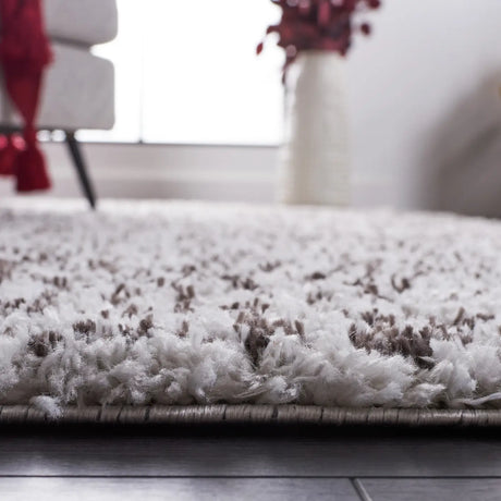 Safavieh Berber Shag 4'-5" x 6'-5" Rug in Grey / Dark Grey