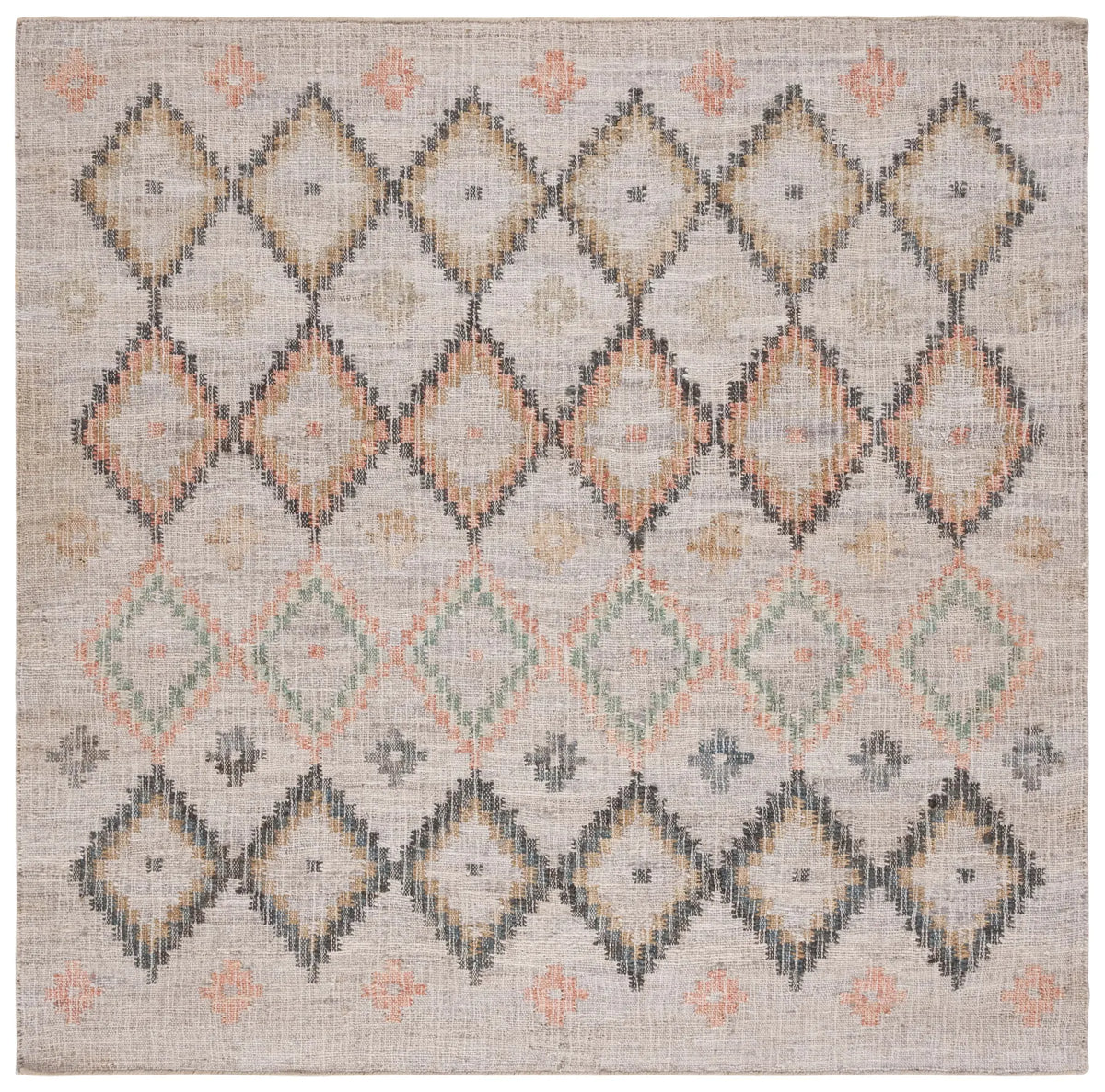 Safavieh Kilim 7'-0" x 7'-0" Rug in Beige / Gold