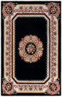 Safavieh Naples 4'-0" x 6'-0" Rug in Black / Ivory