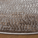 Safavieh Meadow 6'-7" x 6'-7" Rug in Brown / Ivory