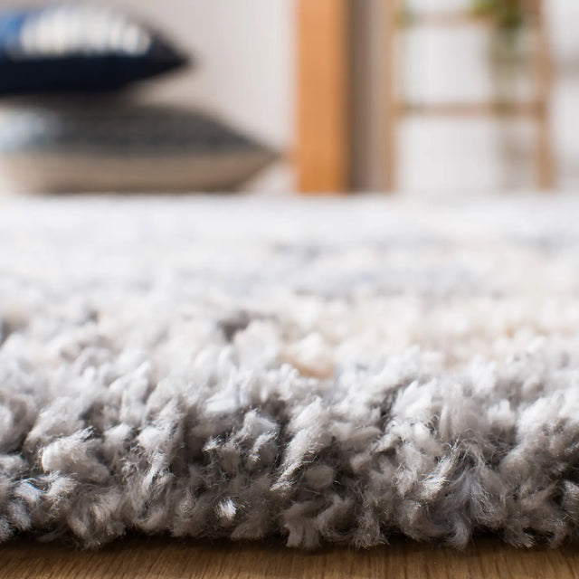 Safavieh Berber Fringe Shag 5'-3" x 7'-6" Rug in Grey / Cream