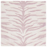 Safavieh Ebony 6'-0" x 6'-0" Rug in Pink / Ivory
