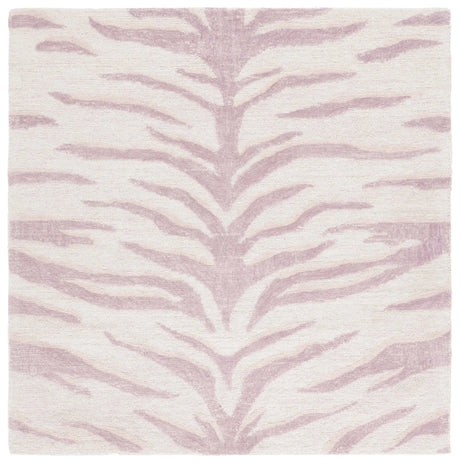 Safavieh Ebony 6'-0" x 6'-0" Rug in Pink / Ivory