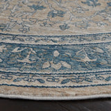 Safavieh Victoria 6'-7" x 6'-7" Rug in Blue / Grey