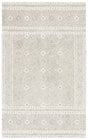 Safavieh Micro-Loop 4'-0" x 6'-0" Rug in Silver / Ivory
