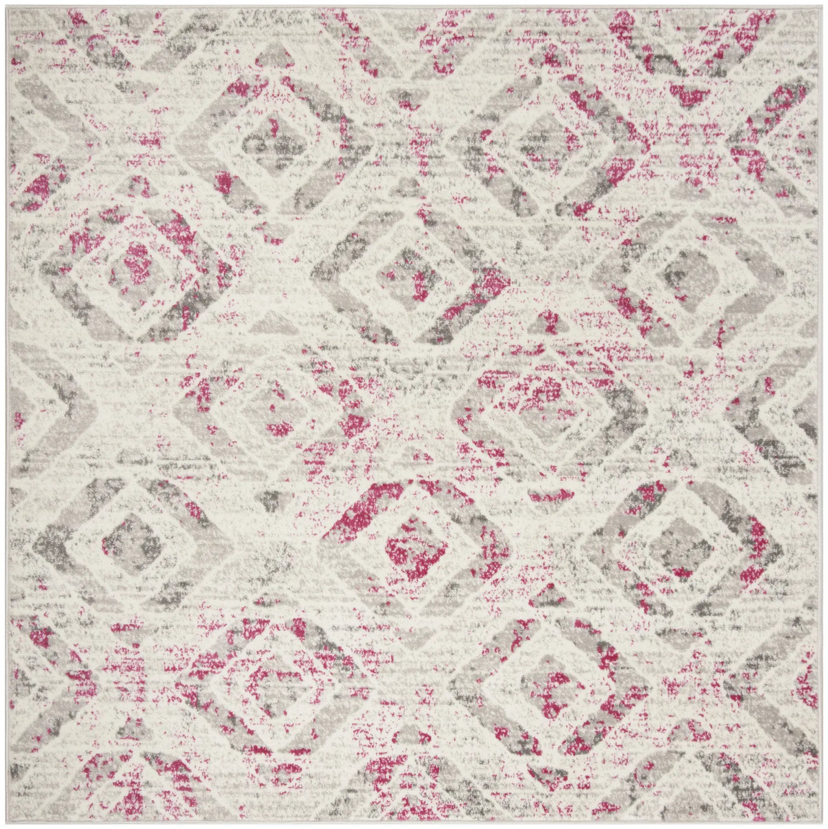 Safavieh Skyler 6'-7" x 6'-7" Rug in Ivory / Pink