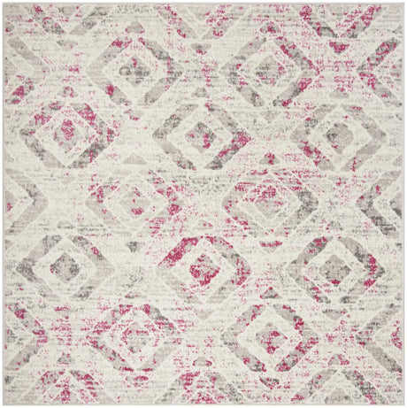 Safavieh Skyler 6'-7" x 6'-7" Rug in Ivory / Pink