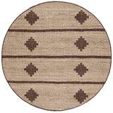 Safavieh Natural Fiber 6'-0" x 6'-0" Rug in Natural / Brown