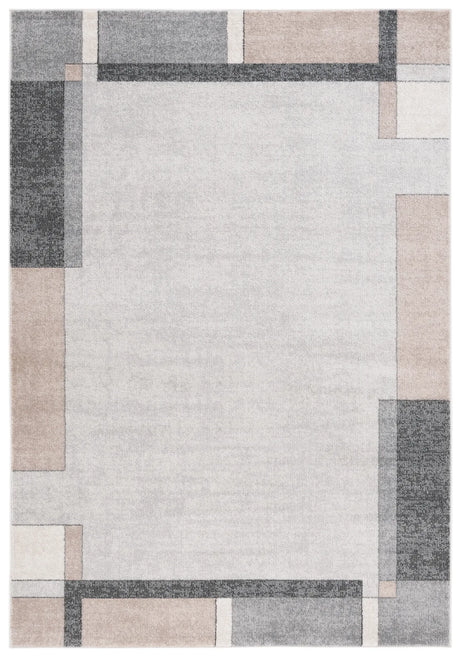 Safavieh Phoenix 500 4'-5" x 6'-5" Rug in Light Grey / Beige Charcoal