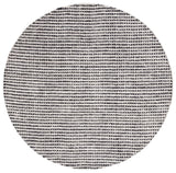 Safavieh Abstract 6'-0" x 6'-0" Rug in Black / Ivory