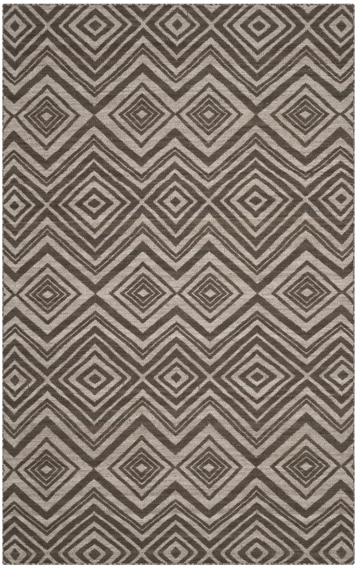 Safavieh Kilim 5'-0" x 8'-0" Rug in Grey / Light Grey