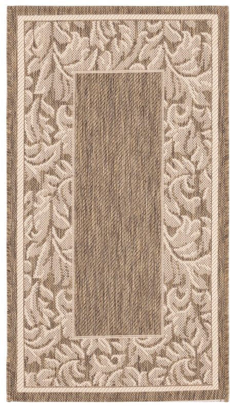 Safavieh Courtyard 2'-0" x 3'-7" Rug in Brown / Natural