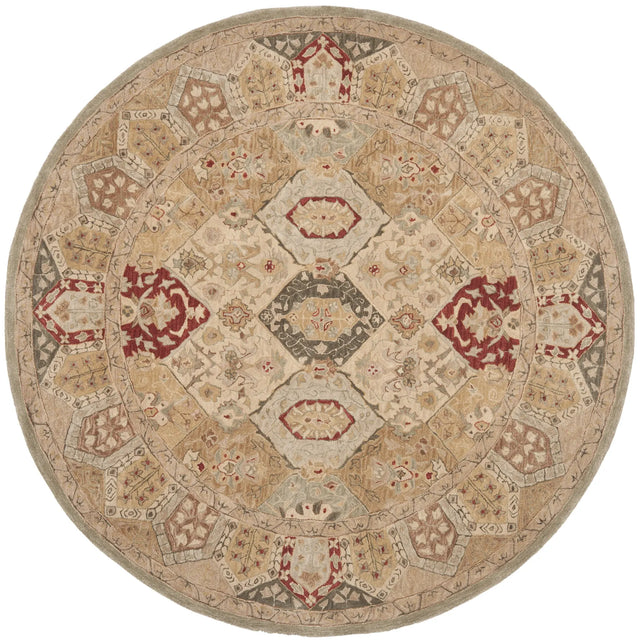 Safavieh Anatolia 8'-0" x 8'-0" Rug in Beige / Multi