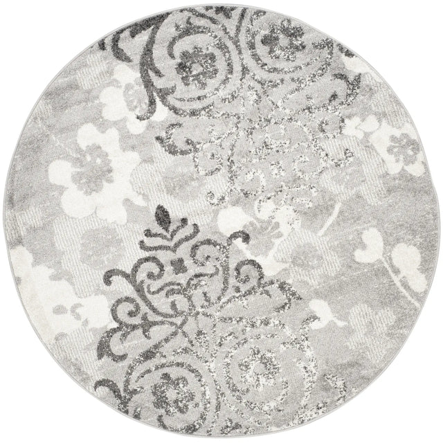 Safavieh Adirondack 5'-0" x 5'-0" Rug in Silver / Ivory