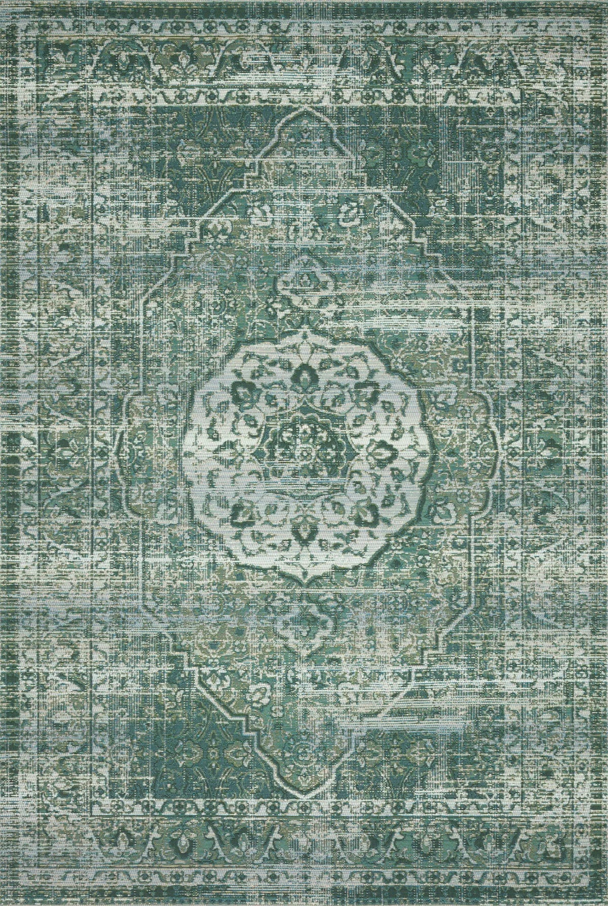Loloi Mika Mik-06 Green / Mist Rugs - main flat