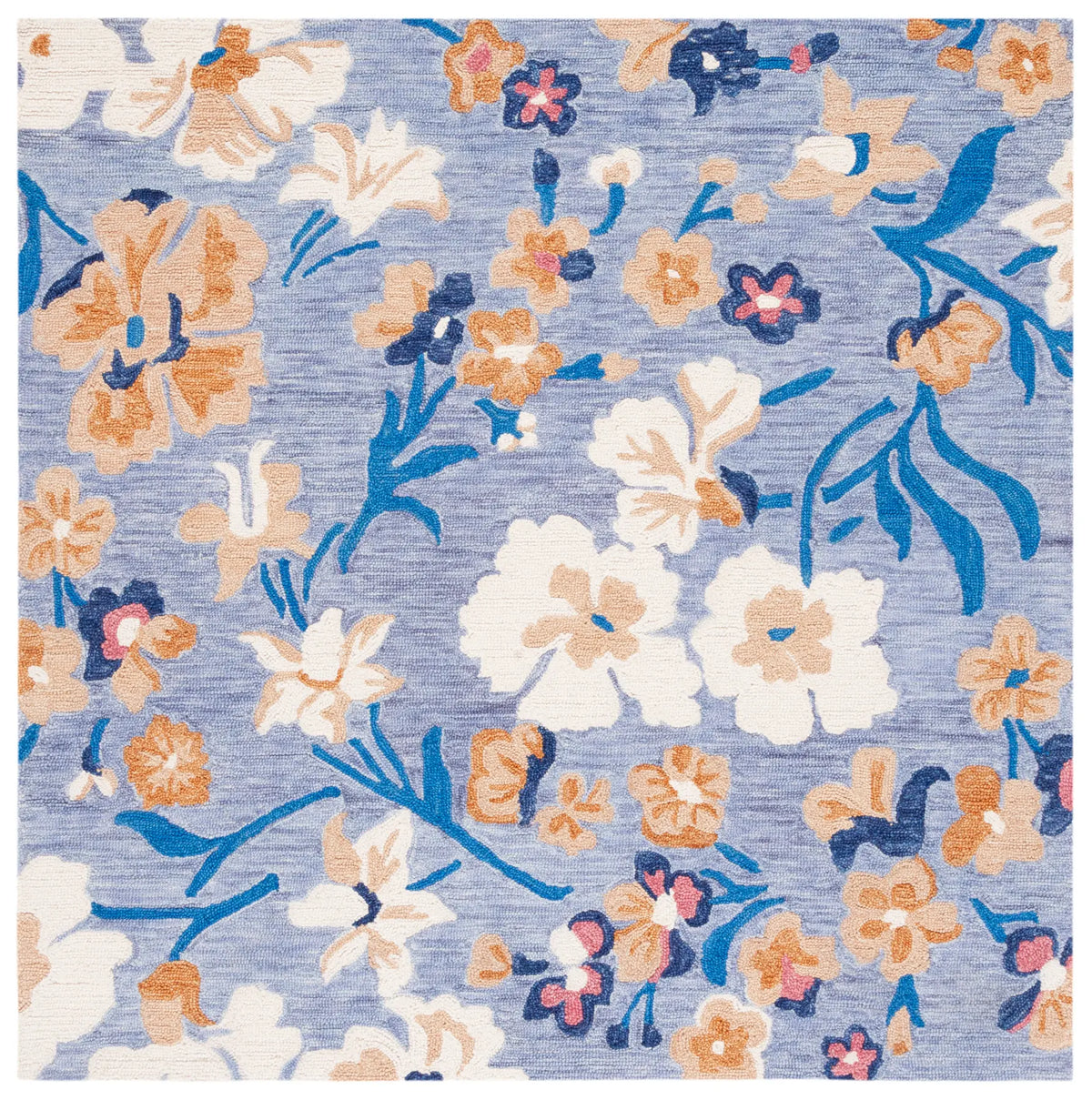 Safavieh Jardin 6'-0" x 6'-0" Rug in Blue / Ivory