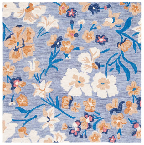 Safavieh Jardin 6'-0" x 6'-0" Rug in Blue / Ivory