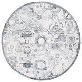 Safavieh Glamour 6'-0" x 6'-0" Rug in Ivory / Grey