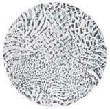Safavieh Amsterdam 6'-7" x 6'-7" Rug in Ivory / Teal